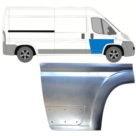 Opravný plech předních dveří na Fiat Ducato 2006-2026 / Pravá 16269