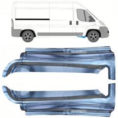 Opravný plech prahu předních dveří na Fiat Ducato 2006-2025 / Levá+Pravá / Sada 10372