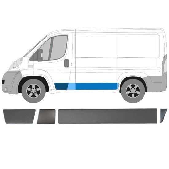 Sada lišt na Fiat Ducato 2006-2014 / Levá / 15026
