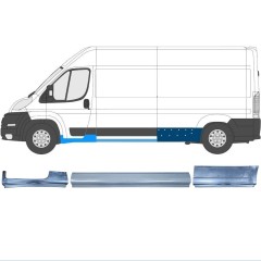 Opravný plech sada na Fiat Ducato 2006-2025 / Levá / 12421