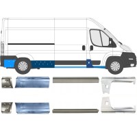 Opravný plech prahu na Peugeot Boxer 2006-2026 / Levá+Pravá / Sada 14162