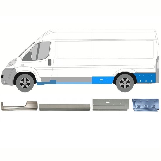 Opravný plech sada na Fiat Ducato 2006-2026 / Levá / 16790