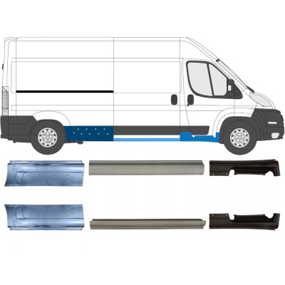 Opravný plech prahu na Peugeot Boxer 2006-2026 / Levá+Pravá / Sada 14448