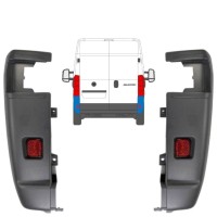 Roh zadního nárazníku 270 stupňů na Citroen Jumper 2006-2018 / Levá+Pravá / Sada 14064