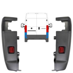 Roh zadního nárazníku 270 stupňů na Fiat Ducato 2006-2018 / Levá+Pravá / Sada 9835