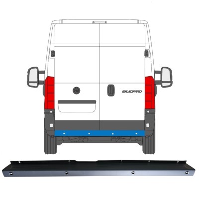 Zadní nárazník PDC na Fiat Ducato 2006-2018 16925
