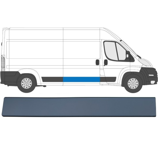 Boční lišta posuvných dveří na Fiat Ducato 2006-2018 / Pravá 16882
