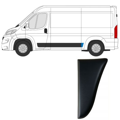 Boční lišta zadního blatníku na Fiat Ducato 2018- / Levá 14803
