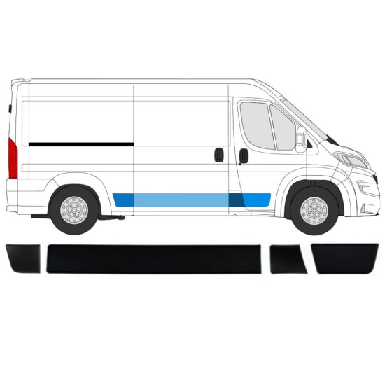 Sada lišt na Fiat Ducato 2018- / Pravá / 15039