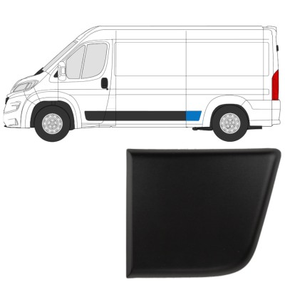 Boční lišta zadního blatníku na Fiat Ducato 2018- / Levá 14805