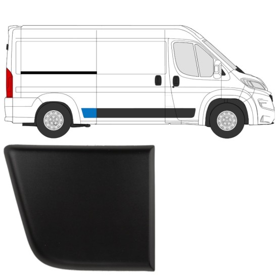 Boční lišta zadního blatníku na Fiat Ducato 2018- / Pravá 14804 Boční lišta zadního blatníku na Fiat Ducato 2018- / Pravá 14804