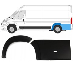 Sada bočních lišt zadního podběhu na Peugeot Boxer 2018- / Levá / 14441