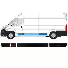 Sada lišt na Peugeot Boxer 2018- / Levá / 14423