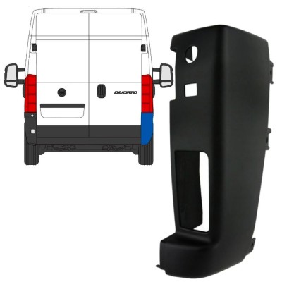 Roh zadního nárazníku 180 stupňů na Peugeot Boxer 2018- / Pravá 15438