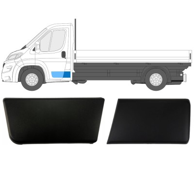 Sada bočních lišt pro jednokabinový vůz na Fiat Ducato 2018- / Levá / Jednomístná kabina / 14809