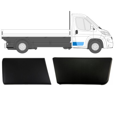 Sada bočních lišt pro jednokabinový vůz na Fiat Ducato 2018- / Pravá / Jednomístná kabina / 14808