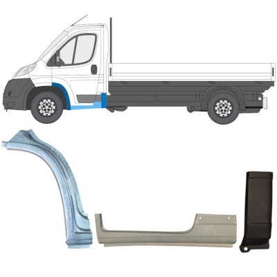 Opravný plech sada na Fiat Ducato 2006-2026 / Levá / 17000