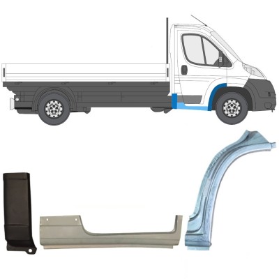 Opravný plech sada na Fiat Ducato 2006-2026 / Pravá / 16999
