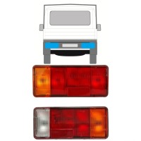 Zadní lampa na Peugeot Boxer 1994-2002 / Levá+Pravá / Sada 14052