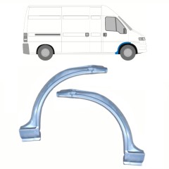 Opravný plech předního podběhu na Citroen Jumper 1994-2006 / Levá+Pravá / Sada 13269
