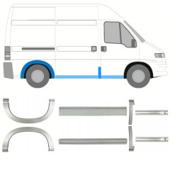 Opravný plech prahu + zadního blatníku na Peugeot Boxer 1994-2006 / Sada 14223