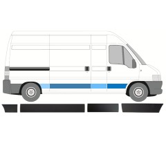 Sada lišt na Peugeot Boxer 2002-2006 / Pravá / 14390