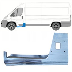 Opravný díl sloupku + opravný plech prahu na Citroen Jumper 2006-2025 / Levá / Sada 13954