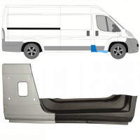 Opravný díl sloupku + opravný plech prahu na Fiat Ducato 2006- / Pravá / Sada 8742