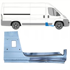 Opravný díl sloupku + opravný plech prahu na Fiat Ducato 2006-2025 / Pravá / Sada 8742