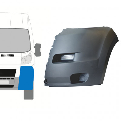 Přední roh nárazníku na Fiat Ducato 2006-2014 / Levá 7474