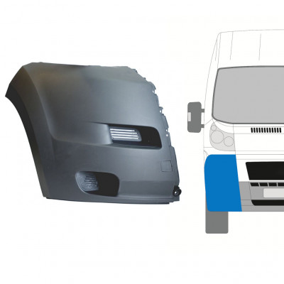 Přední roh nárazníku na Fiat Ducato 2006-2014 / Pravá 7473