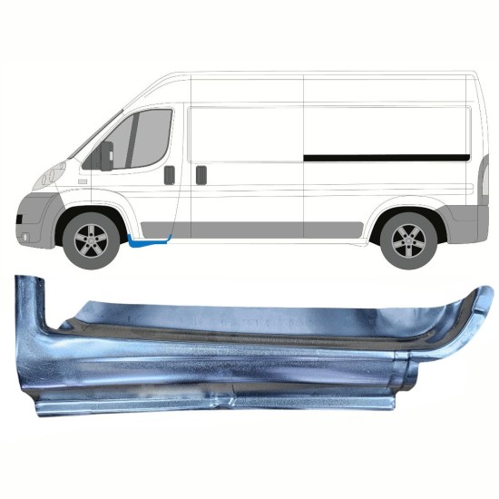 Opravný plech prahu předních dveří na Fiat Ducato 2006-2014 / Levá 14791