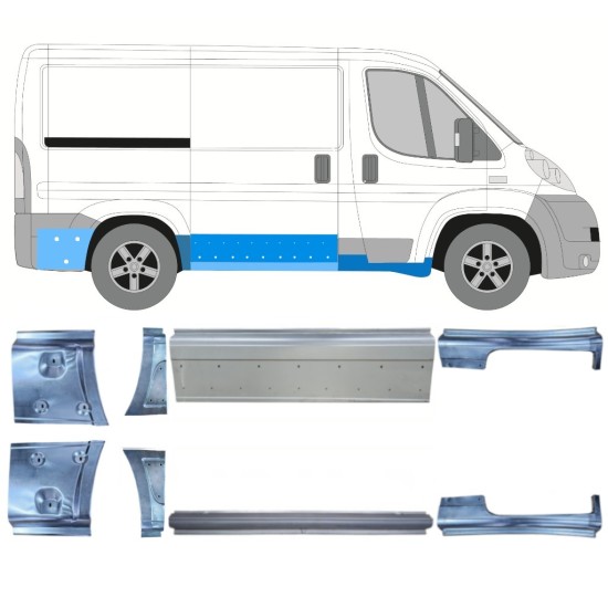 Opravný plech sada na Fiat Ducato 2006-2025 / Levá+Pravá / 14814