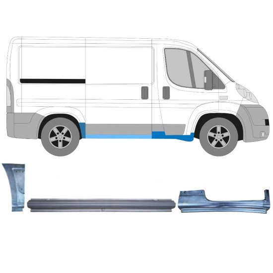 Opravný plech sada na Fiat Ducato 2006-2025 / Pravá / 14810