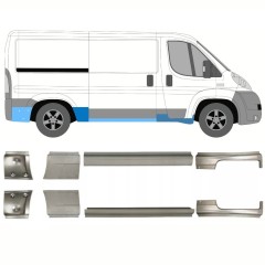 Opravný plech prahu na Fiat Ducato 2006-2025 / Levá+Pravá / Sada 10883