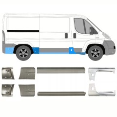 Opravný plech prahu na Citroen Jumper 2006-2025 / Levá+Pravá / Sada 14159