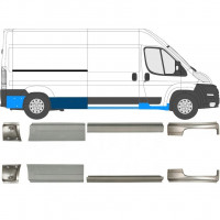 Opravný plech prahu na Fiat Ducato 2006- / Levá+Pravá / Sada 10887