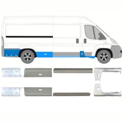 Opravný plech prahu na Citroen Jumper 2006-2025 / Levá+Pravá / Sada 14167