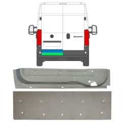 Opravný plech zadních dveří na Fiat Ducato 2006-2025 / Pravá / Sada 11675