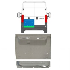 Opravný plech zadních dveří na Fiat Ducato 2006-2025 / Levá / Sada 11681