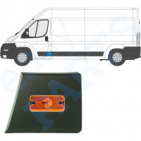 Boční lišta předního sloupku pro světlo na Fiat Ducato 2006- / Levá 10677