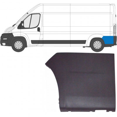 Boční lišta zadního blatníku na Fiat Ducato 2006- / Levá 6553