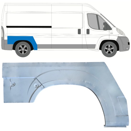 Lem zadního blatníku na Peugeot Boxer 2006-2026 / Pravá 16947