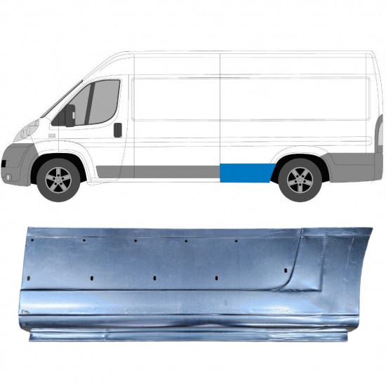 Lem zadního blatníku na Fiat Ducato 2006- / Levá 6528