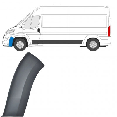 Boční lišta předního nárazníku na Fiat Ducato 2014-2018 / Levá 7766