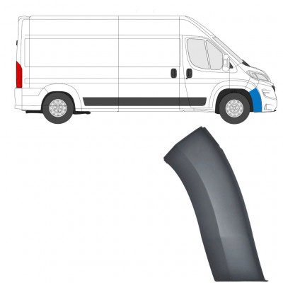 FIAT DUCATO 2014-2018 PŘEDNÍ NÁRAZNÍK BOČNÍ LIŠTA / PRÁVA