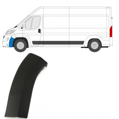 Boční lišta předního nárazníku na Fiat Ducato 2018- / Levá 7779