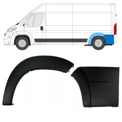 Zadní boční lišta na Peugeot Boxer 2018- / Levá / Sada 13302