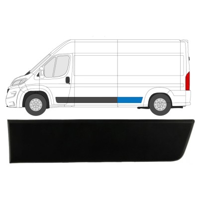 Boční lišta zadního blatníku na Fiat Ducato 2018- / Levá 14681