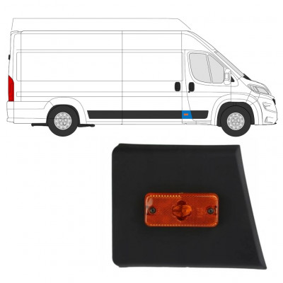 Boční lišta předního sloupku pro světlo na Fiat Ducato 2018- / Pravá 7801